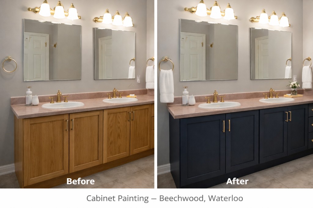 Cabinet Painting project in Beechwood, Waterloo