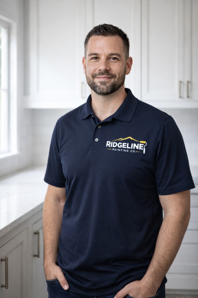 Marcus from Ridgeline Painting Co. in a modern kitchen
